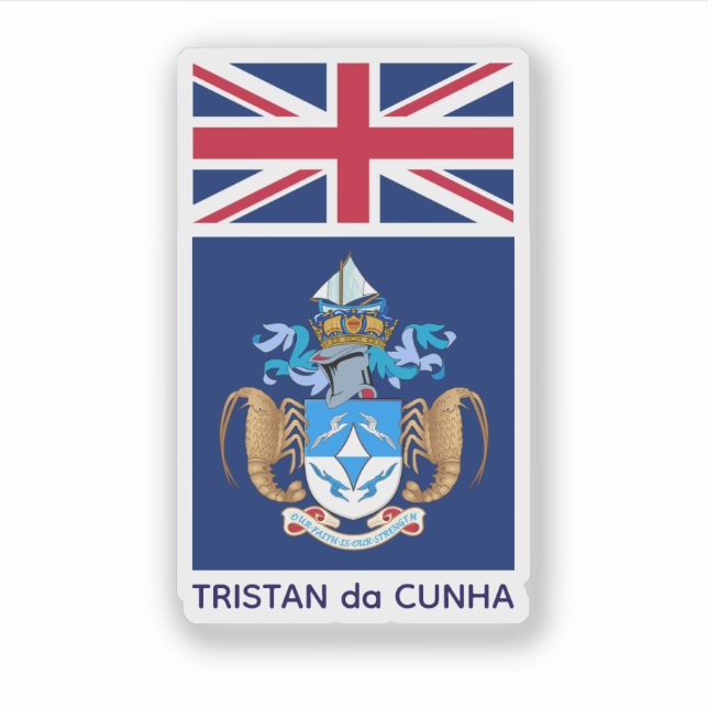 Adesivo Tristan da Cunha (Frente)