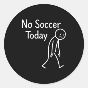Adesivo Triste Fã de Futebol de Palitinho Sem Futebol Hoje