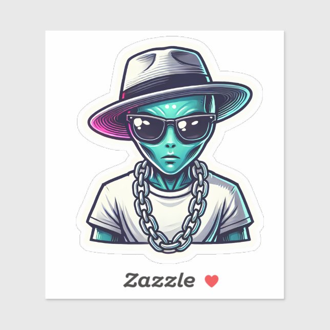 Adesivo Troca de alienígena (Folha)