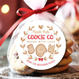 Adesivo Troca de Biscoitos de Natal com Pão Vermelho