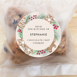 Adesivo Troca de Biscoitos Personalizados com Aquarela