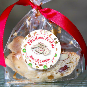 Adesivo Troca de Cookies de Natal com Aquarela