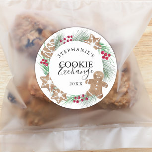 Adesivo Troca de Cookies Watercolor