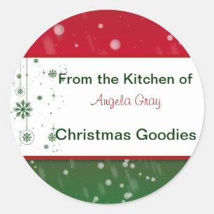 Adesivo Troca dos biscoitos do Natal do cozimento da