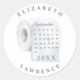 Adesivo Troca exclusiva do calendário do cilindro de papel