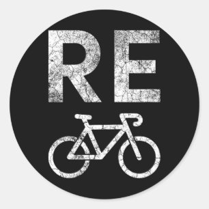 Adesivo Trocadilho de Bicicleta do Reciclar do Dia da Terr