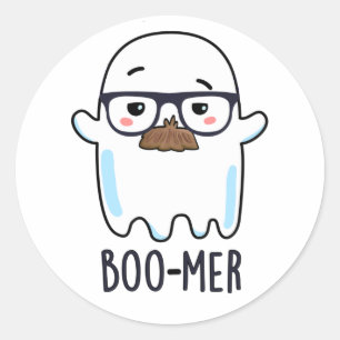 Adesivo Trocadilho Fantasma de Média Idade Média