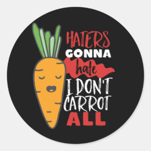 Adesivo Trocadilhos Engraçados e Legumes Que Não Carroçari