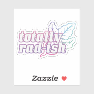 Adesivo Trocadilhos Retro Vegetais: Totalmente Láteo