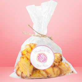 Adesivo Trocas de Biscoito de Açúcar Congelado Rosa Aquare