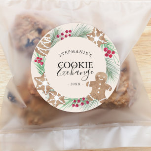 Adesivo Trocas de Biscoitos Personalizados com Aquarela