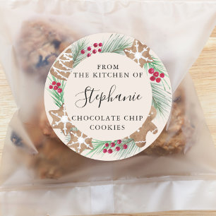 Adesivo Trocas de Biscoitos Personalizados com Aquarela