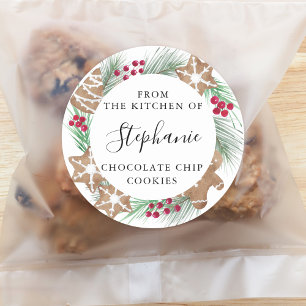 Adesivo Trocas de Biscoitos Personalizados com Aquarela