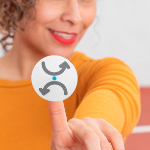 Adesivo Trocas Simbólicas de Setas Curvas Abstratas