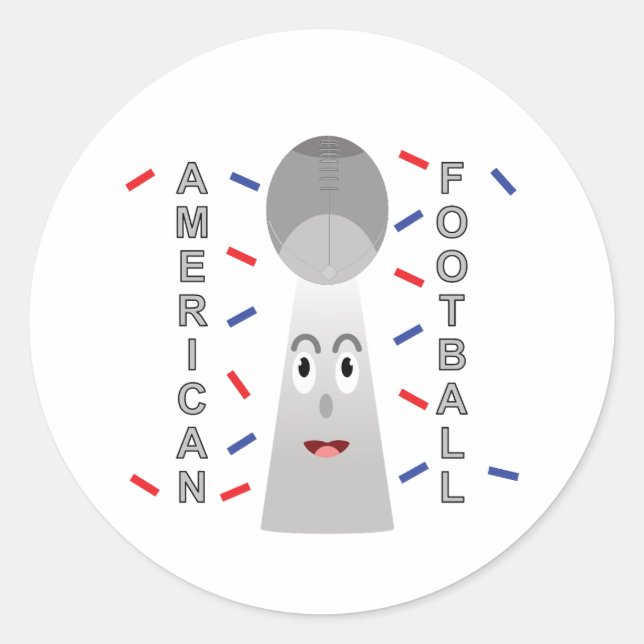 Adesivo Troféu de campeões de futebol americano (Frente)