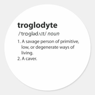 Adesivo Troglodyte - Definição Engraçada Espeleologia