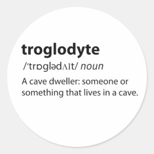 Adesivo Troglodyte - Espeleologia De Cavernas Engraçadas