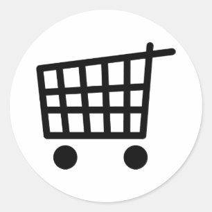 Adesivo trole preto da compra