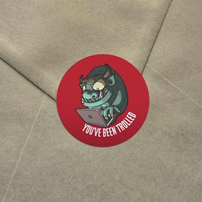 Adesivo Troll Engraçado, você foi manchado de Laptop (Criador carregado)