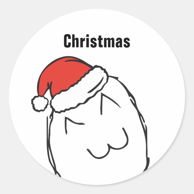 Adesivo Troll Le Me Memes ingênuo EDITÁVEL natal (Frente)