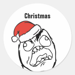 Adesivo Troll Me Memes loucos EDITÁVEIS natal