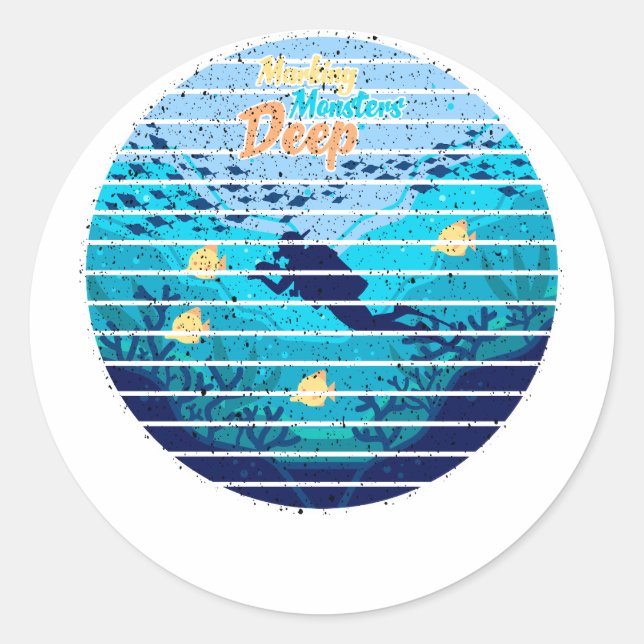 Adesivo Trolling For Lake Trout Marking Monsters (Frente)