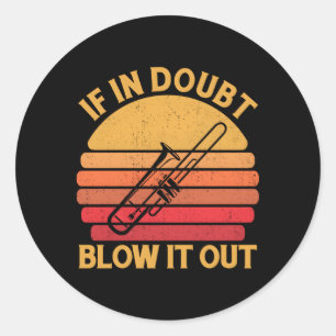 Adesivo Trombo de Banda de Marcha do Trombone de Banda Mar