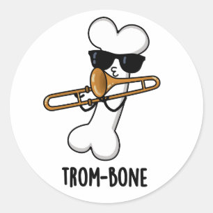 Adesivo Trombone de Música Engraçado com Trom-bone