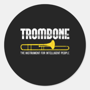 Adesivo Trombonista da Banda Marching Jazz Musical Trombon