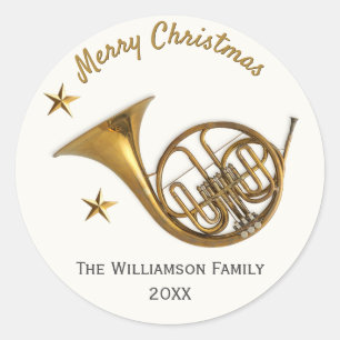 Adesivo Trompa Merry Christmas Música Personalizada