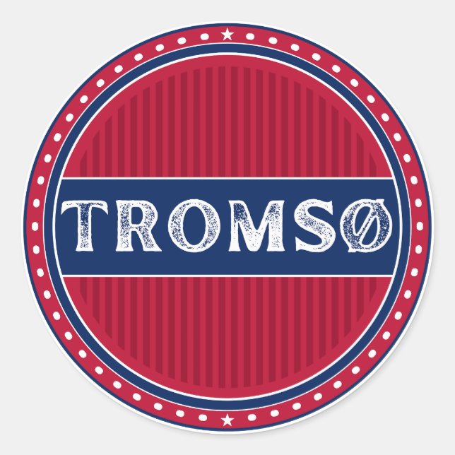 Adesivo Tromsø City Pride Emblem – Norwegian Identity (Frente)