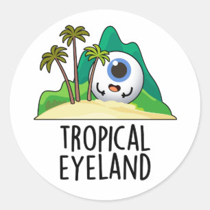 Adesivo Tropical Eye-land Funny Island Pun