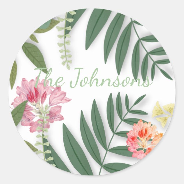 Adesivo Tropical Floral (Frente)