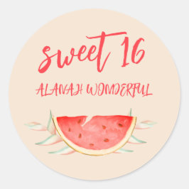 Adesivo Tropical Havaiana 16ª Festa de aniversário