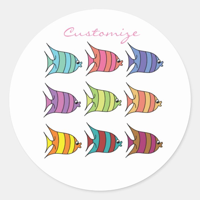 Adesivo Tropical Peixe Tropical Thunder_Cove multicolor (Frente)