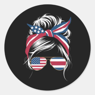 Adesivo Tropical Pura Vida Coque de Cabelo Desgrenhado EUA