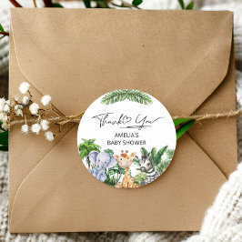 Adesivo Tropical Selgle Safari Obrigado Animais