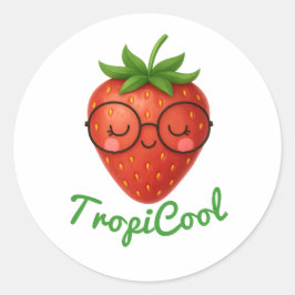 Adesivo TropiCool Strawberry - Fruta divertida e fresca