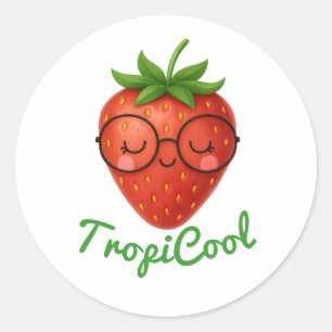 Adesivo TropiCool Strawberry - Fruta divertida e fresca