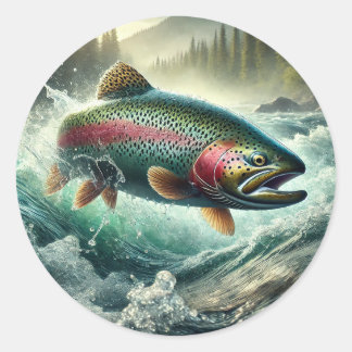 Adesivo Trout Illustration 