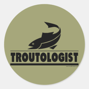 Adesivo Trout-ologista - Peixe Humoroso