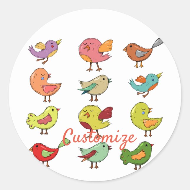 Adesivo Trovão de Songbird Sweet Multicolor Thunder_Cove (Frente)