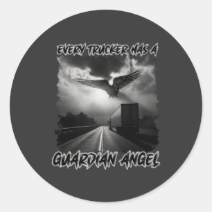 Adesivo Truck Driver Guardian Angel Road Protection Faith