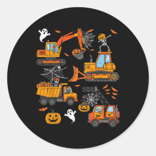 Adesivo Trucks de Construção Spooky Garotos do Dia das Bru