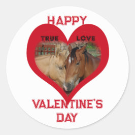 Adesivo True Love Horses Conversation Heart Valentine