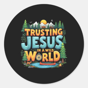 Adesivo True North Vbs 2025 Confiar em Jesus Acampamento C