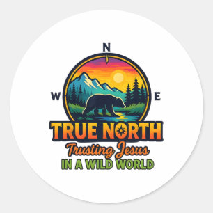 Adesivo True North Vbs 2025 Confiar em Jesus Deserto Chri