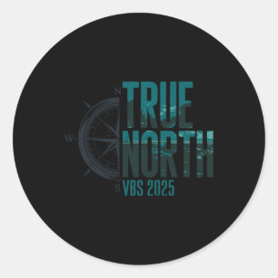 Adesivo True North Vbs 2025 Cristo Aventura Férias Bíblias