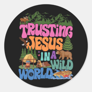 Adesivo True North Vbs Confiar em Jesus Em Um Mundo Selvag