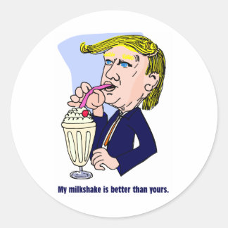 Adesivo Trump 2020 - Meu milkshake é melhor que o seu